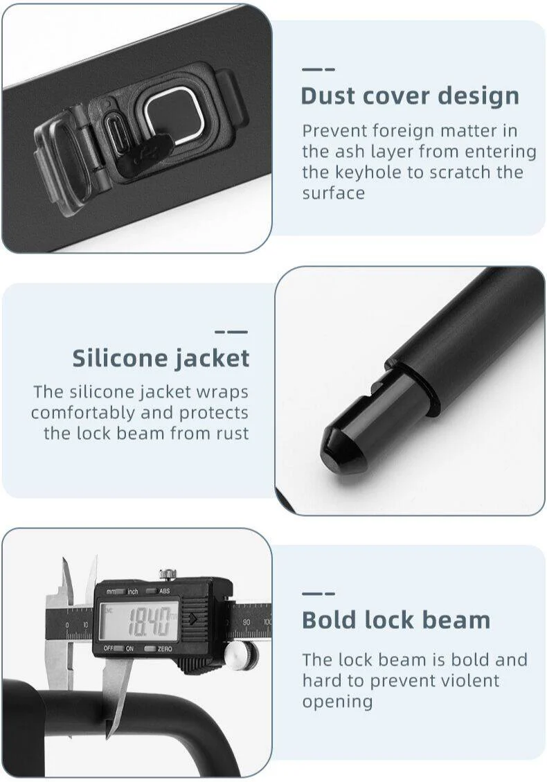 ROCKBROS Bike Lock - Image 6