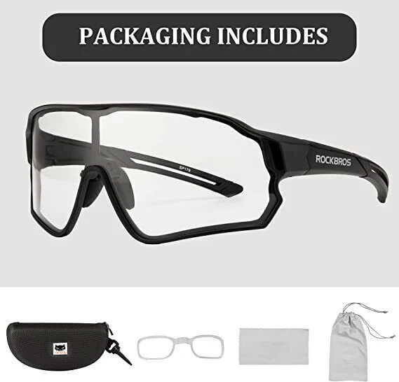 ROCKBROS Full Frame Photochromic Sunglasses - Image 4